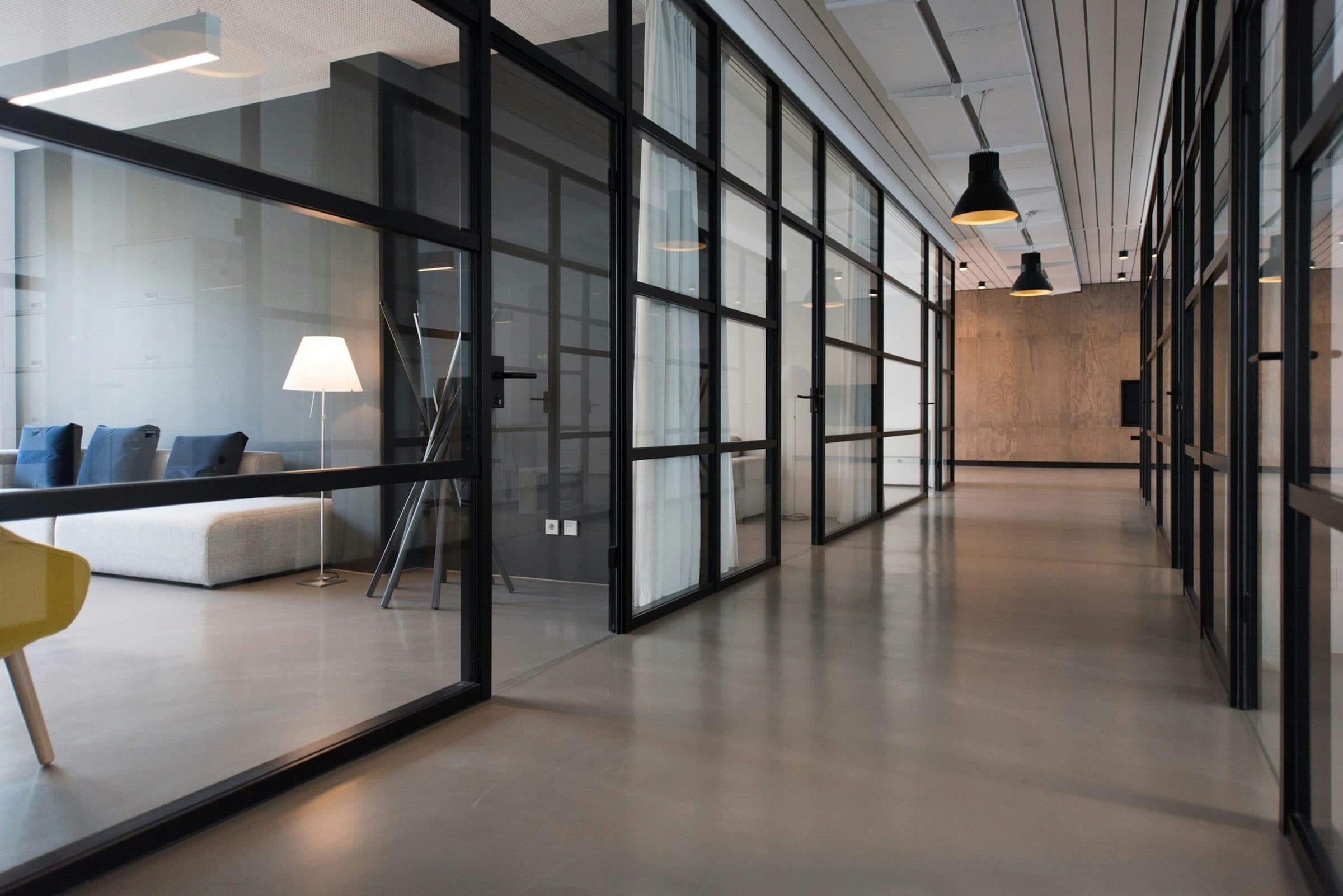 A completed Rotunda Spaces corporate interior