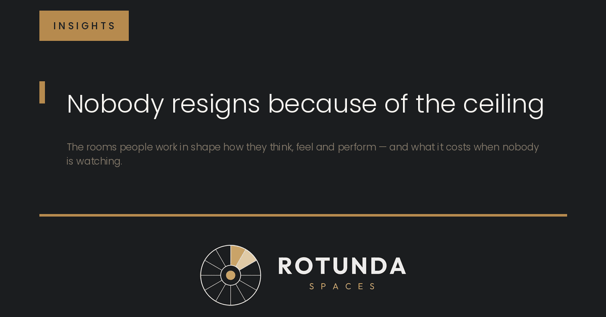 Nobody resigns because of the ceiling